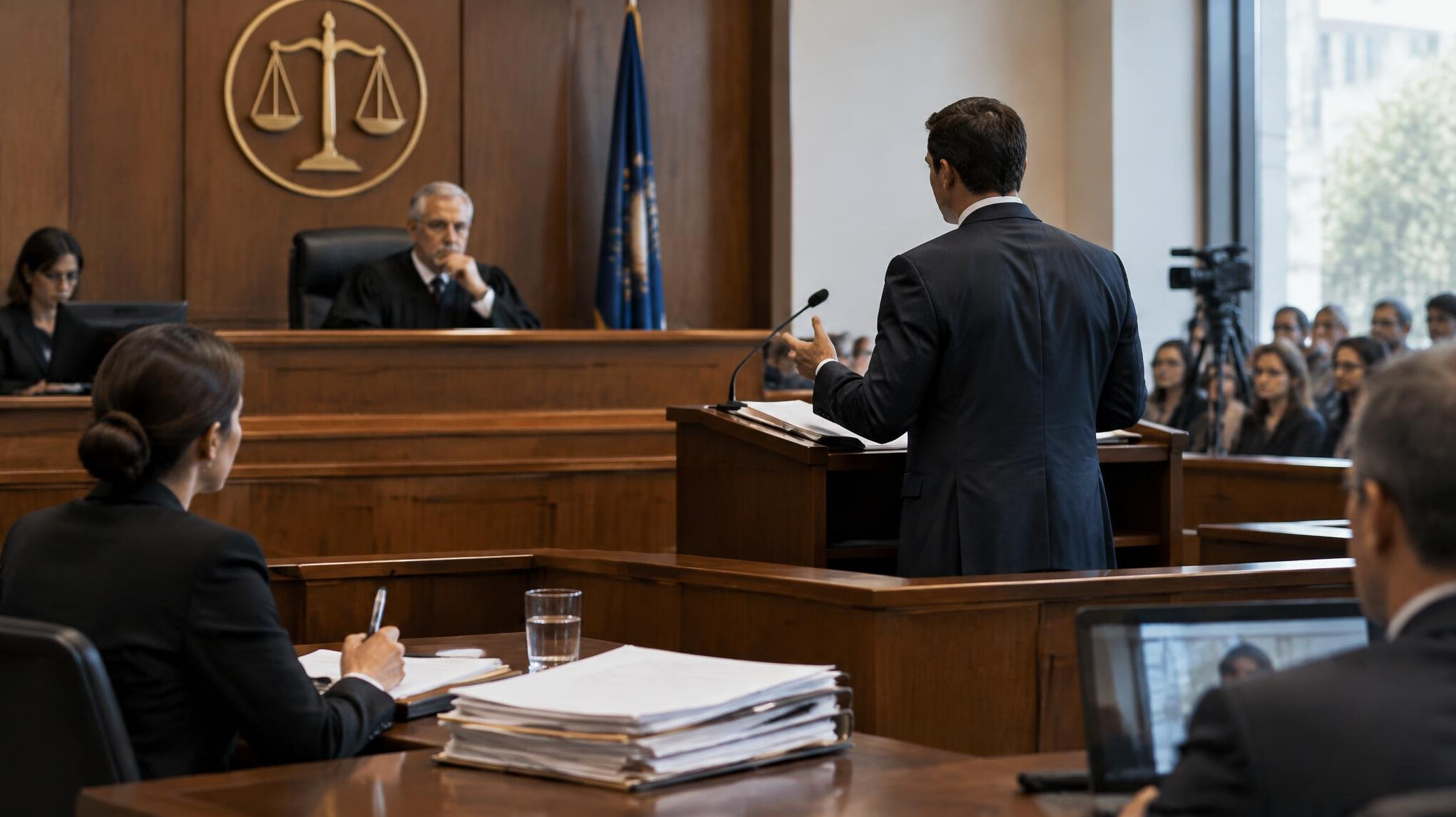 courtroom scene